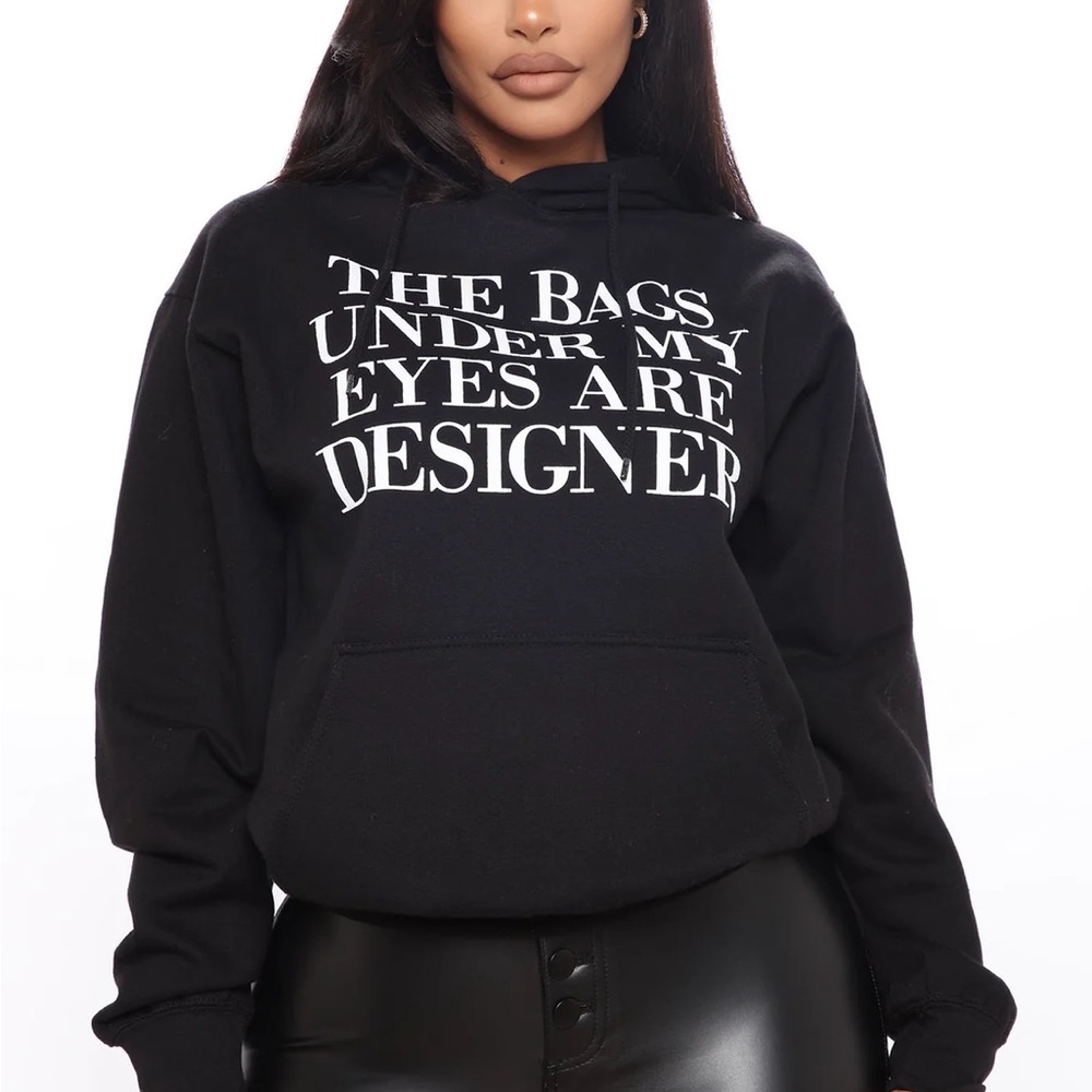 The Bags Are Designer Hoodie - Black Medium